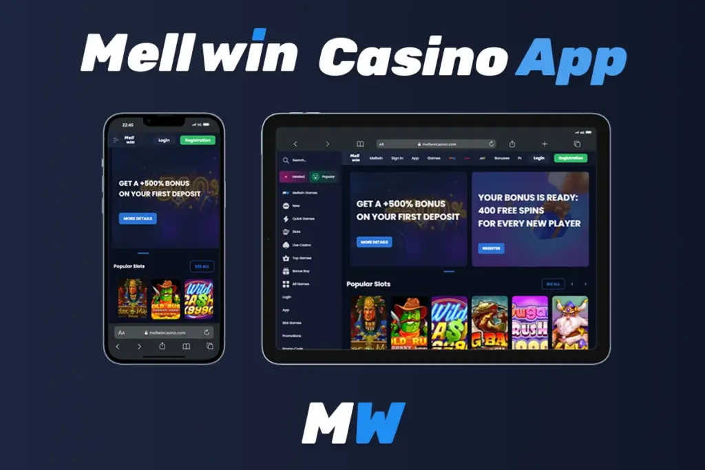 Mellwin Casino App Intro Image