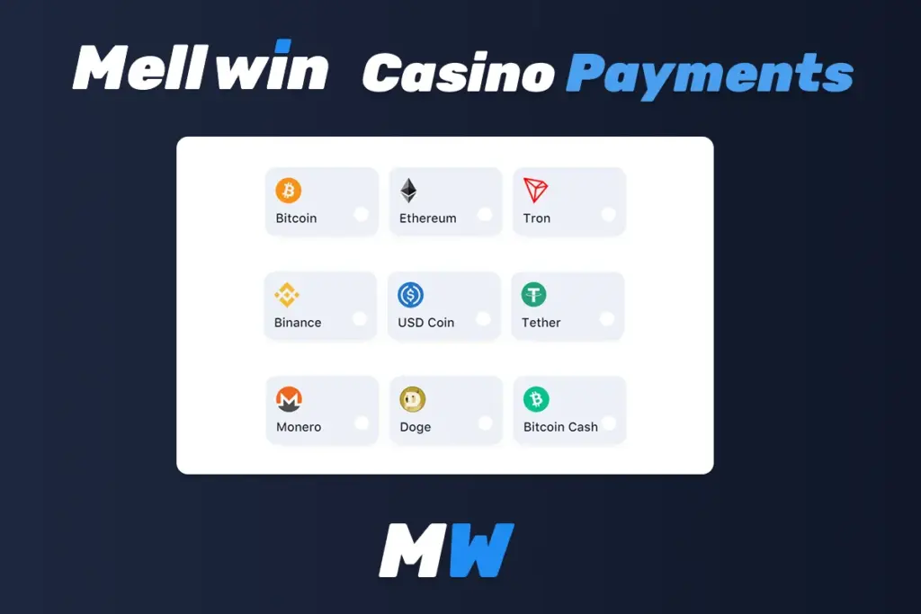 Mellwin Casino Paymenrt Methods